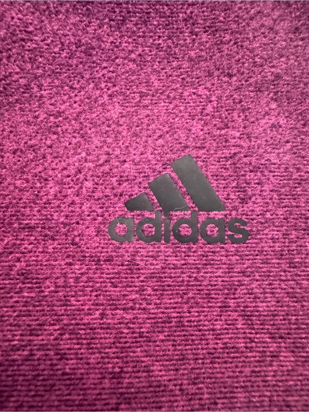 Adidas Ladies XL Heather Magenta Oversized Fleece Hoodie w/Kangaroo Zip Pockets. - Picture 3 of 15